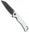 Bestech Knives Texel Liner Lock Knife White G-10 (3.25" Black) BG21E