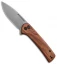 CIVIVI Conspirator Button Lock Knife Cuibourtia Wood (3.5" SW) C21006-3