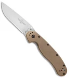 Ontario RAT Model 1 Liner Lock Knife Coyote Brown (3.625" D2 Satin) 8867CB