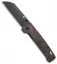 QSP Penguin Liner Lock Knife Shredded G-10 Red (3.1" Black SW)