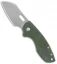 CRKT Pilar Exclusive Frame Lock Knife Green Micarta (2.4" Stonewash D2)