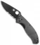 Spyderco Tenacious Folding Knife Carbon Fiber/G-10 (3.3" Black Serr) C122CFBBKPS