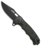 SOG BHQ Exclusive Seal XR Flipper XR-Lock Knife OD Green FRN (3.9" Black S35VN)