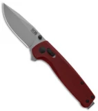 SOG Terminus XR Lock Knife Crimson Red G-10 (3" Stonewash) TM1023-BX