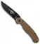 Ontario RAT Model 2 Liner Lock Knife Coyote Brown (3" Black D2) 8830CB