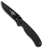 Ontario RAT Model 2 Liner Lock Knife Black (3" Black D2) 8830