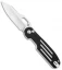 Kizer Cormorant Plunge Lock Knife Black/White Lines G-10 (3.25" Satin) Ki4562A2