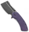 Kansept Knives XL Korvid Liner Lock Knife Purple G-10 (3.5" Black)