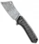 CIVIVI Mini Mastodon Liner Lock Knife Black G-10/CF (3" Damascus)