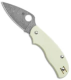 Spyderco Urban Slipit Knife Sprint Run Ivory G-10 (2.5" Damascus) C127GPIVD