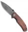CIVIVI Pintail Liner Lock Knife Cuibourtia Wood  (3" Damascus) C2020DS-2