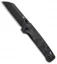QSP Penguin Liner Lock Knife Shredded G-10 Blue (3.1" Black SW)