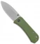 WE Knife Co. Banter Liner Lock Knife OD Green G-10 (2.9" Stonewash)