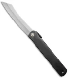 Nagao Higonokami No. 5 Friction Folder Black Stainless Steel (3.6" Satin)