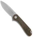 CIVIVI Elementum Liner Lock Knife Brass (2.9" Stonewash)