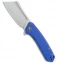 CIVIVI Mini Bullmastiff Liner Lock Knife Blue G-10 (3" Stonewash)