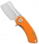 Kansept Knives Mini Korvid Liner Lock Knife Orange G-10 (1.5" Satin)