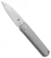 Kizer Feist Front Flipper Knife Gray Titanium (2.8" Stonewash) - Ki3499