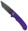 CIVIVI Brazen Tanto Liner Lock Knife Purple G-10 (3.5" Black D2) C2023D