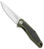 Kershaw Sinkevich Atmos Liner Lock Knife OD Green G-10/Carbon Fiber (3" Satin)