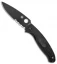 Spyderco Resilience Lightweight Liner Lock Knife Blackout (4.3" Black Serr)