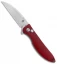 Kizer Swaggs Swayback Button Lock Knife Red Micarta (3" Stonewash) V3566N4