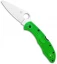 Spyderco Salt 2 Lightweight Lockback Knife Green FRN (3" Satin) C88FPGR2