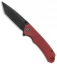 CIVIVI Brazen Tanto Liner Lock Knife Burgundy G-10 (3.5" Black D2) C2023B