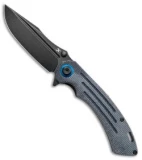 Kansept Knives Pretatout Liner Lock Knife Black Micarta (3.6" Black Stonewash)
