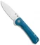 QSP Hawk Liner Lock Knife Blue Micarta (3.3" Satin) QS131-I