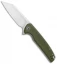 CIVIVI Brigand Liner Lock Knife OD Green G-10 (3.5" Satin D2) C909A
