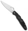 Spyderco Police 4 Lightweight Lockback Knife Black FRN (4.3" Satin) C07PBK4