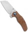 Kizer Vanguard Sheepdog XL C01C Liner Lock Knife Brown Micarta (4" Satin)