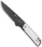 Kizer Vanguard Domin Mini Liner Lock Folding Knife Black/White G-10 (2.9" Black)