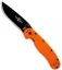 Ontario RAT Model 1 Liner Lock Knife Orange (3.625" Black) O8846OR