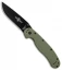 Ontario RAT Model 1 Liner Lock Knife OD Green (3.625" Black) 8846OD
