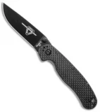 Ontario RAT Model 2 Liner Lock Knife Carbon Fiber/G-10 (3" Black D2) 8834