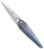 Kizer Isham Soze Dagger Liner Lock Knife Titanium (3.65" Stonewash) Ki4513A1