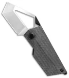 Kizer Cyber Blade Liner Lock Knife Black Canvas Micarta (2.1" Satin)