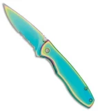 Boker Magnum Rainbow II Frame Lock Knife Spectrum (2.8" Spectrum Serr) 01YA107