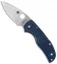 Spyderco Native 5 Lightweight Knife Dark Blue FRN (3" Satin CPM-S110V) C41PDBL5
