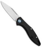 MKM Burnley Fara Slip Joint Folding Knife Black Aluminum (3" Satin) MY01-A