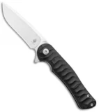 Kizer Vanguard Dukes Liner Lock Flipper Knife Black G-10 (3" Satin) V3466N1