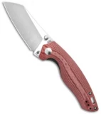 Kizer Azo Towser K Liner Lock Knife Red Richlite (3.5" Satin)