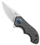 Zero Tolerance 0022 Small Galyean Frame Lock Knife CF (1.8" Stonewash) ZT