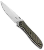 Zero Tolerance Emerson 0640 Folding Knife Carbon Fiber/Titanium (3.75" Satin) ZT