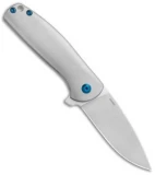 Kizer Laconico Gemini Left-Handed Frame Lock Knife (3.125" Stonewash) Ki3471-L
