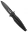 Acta Non Verba Knives Z400 Liner Lock Dagger Knife Black G-10 (4" Black DLC)