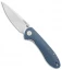 CJRB Small Feldspar Liner Lock Knife Blue/Gray G-10 (3" Stonewash)