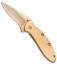 Kershaw Chive Assisted Opening Knife 24K Gold Plated (1.94" Gold) 1600G